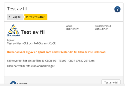 Test Service For Cbcr Swedish Format Skatteverket