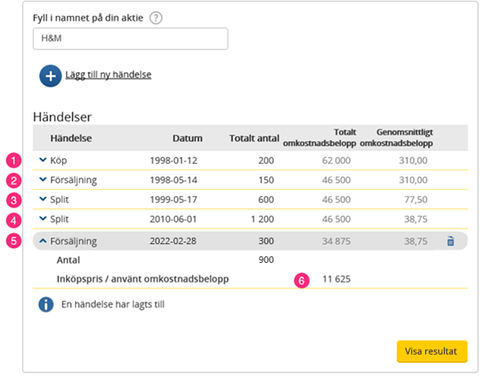 Exempel För Dig Som Ska Deklarera Aktier Och övriga Värdepapper ...